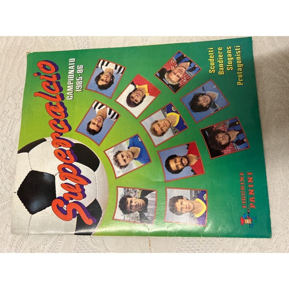 Supercalcio Campionato 1985-86 Panini Soccer Football Sticker Album Complete